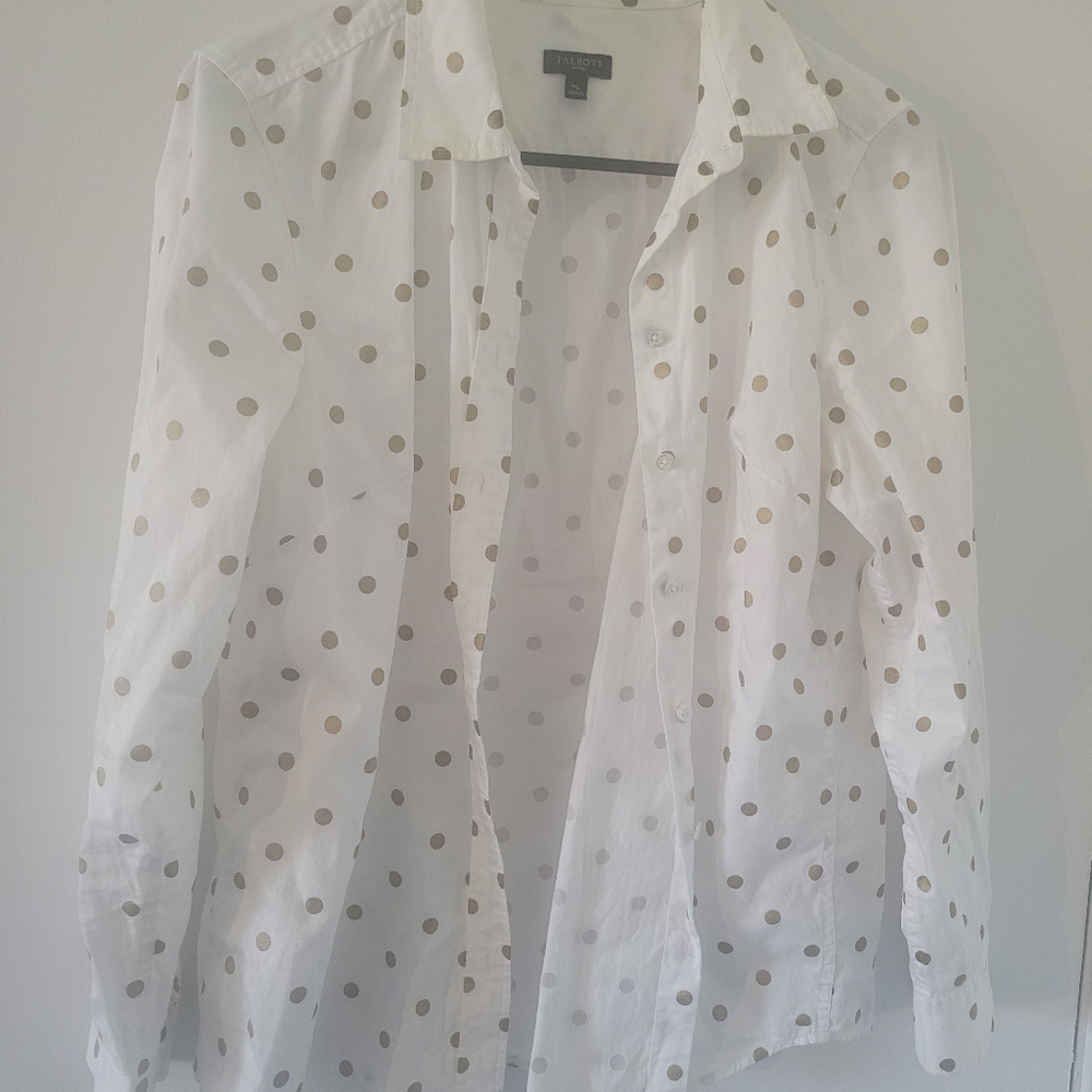 Talbots Women's White Blouse
